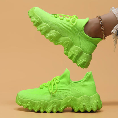 Robin | Orthopedic Slip-On Walking Shoes - Lime Green