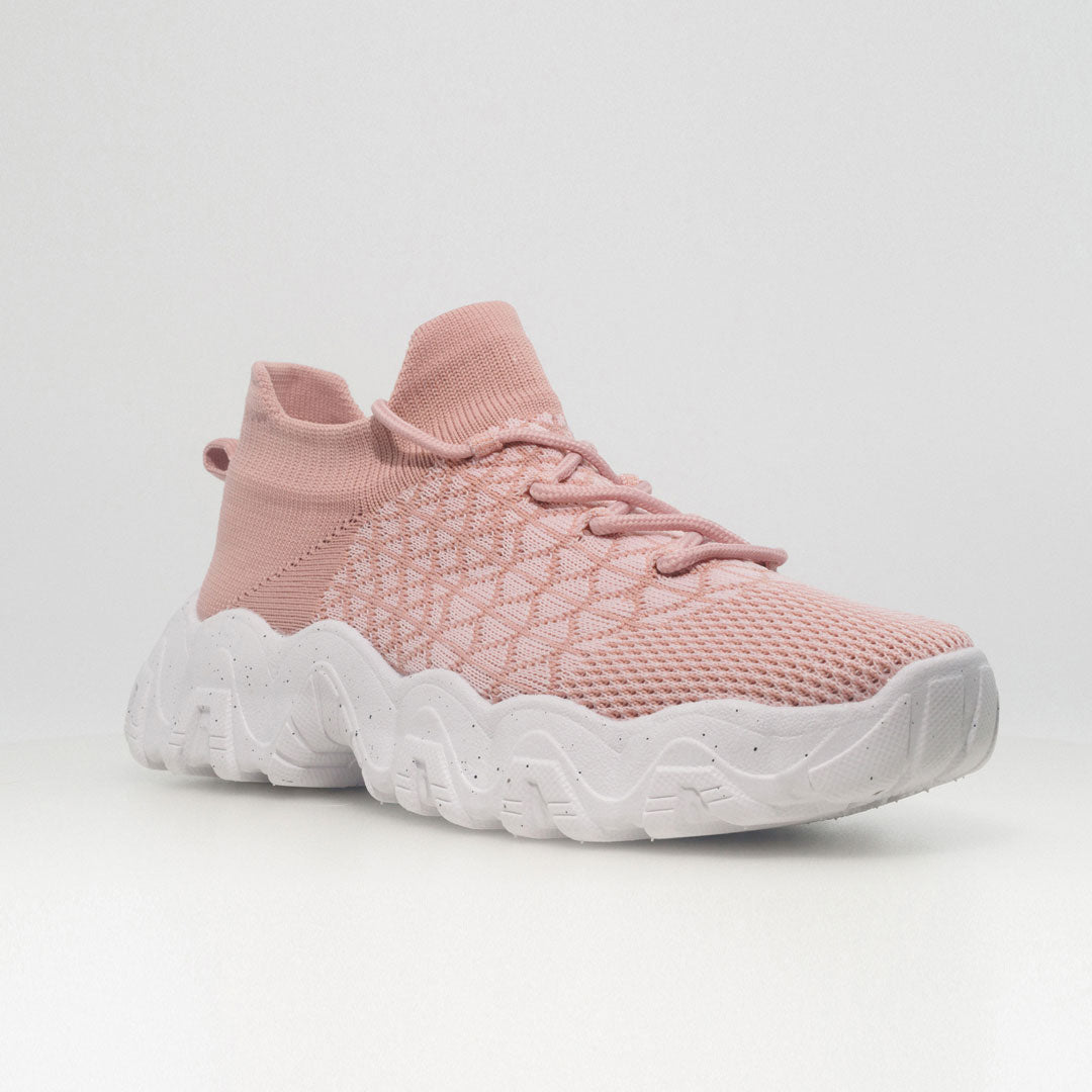 Robin | Orthopedic Slip-On Walking Shoes - Pink White