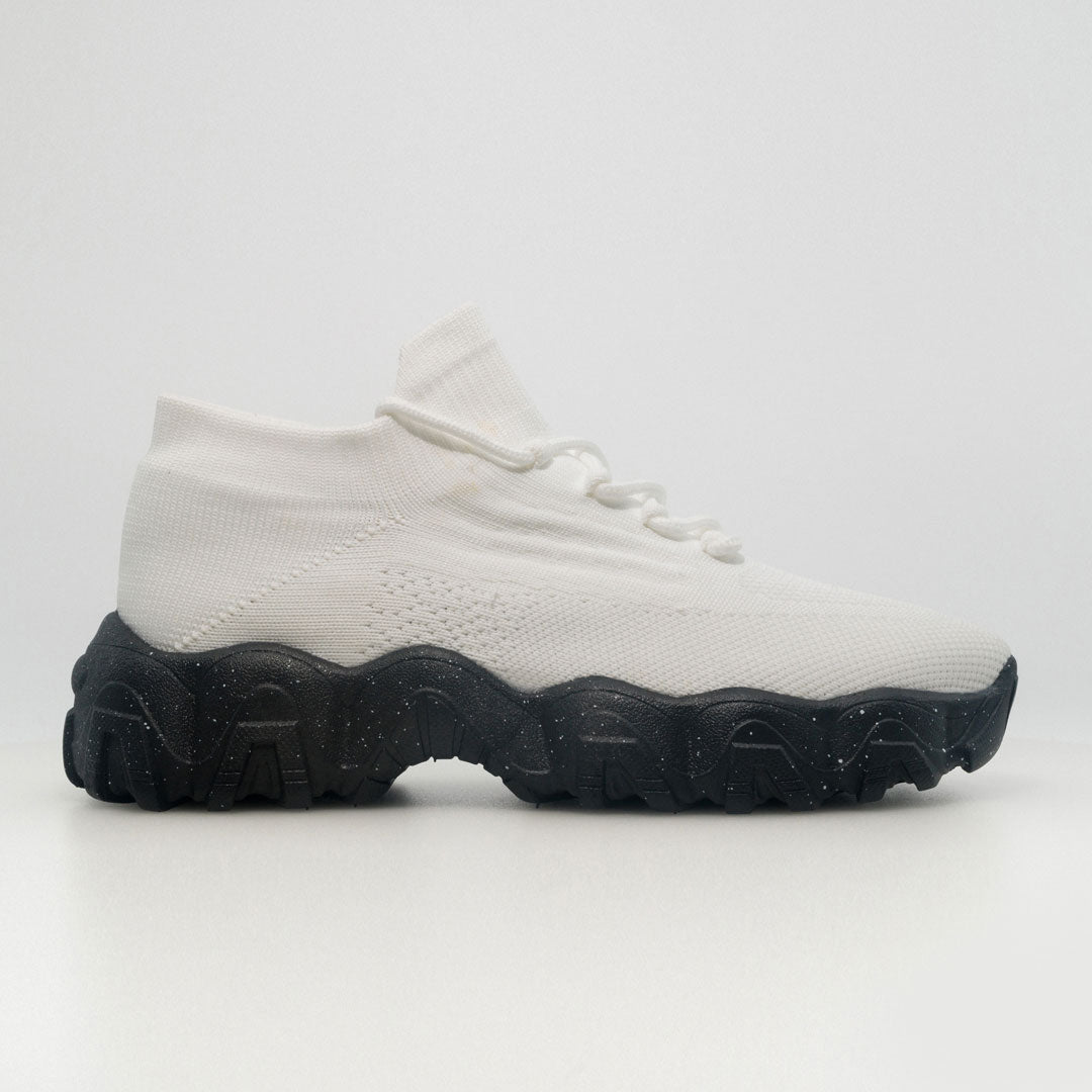Clara | Orthopedic Comfort Nursing Shoes - White Black
