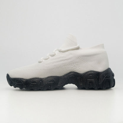 Clara | Orthopedic Comfort Nursing Shoes - White Black