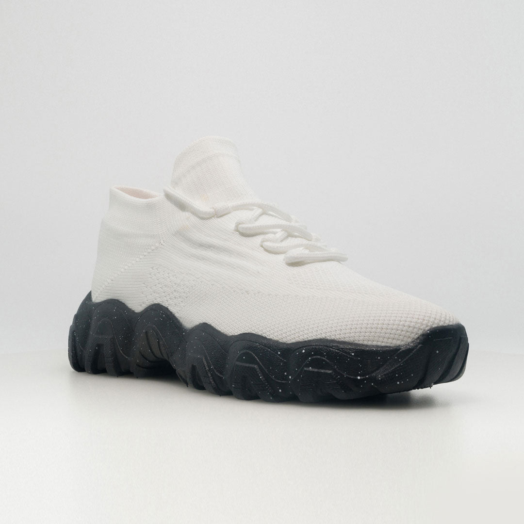 Clara | Orthopedic Comfort Nursing Shoes - White Black