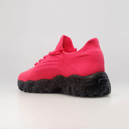 Clara | Orthopedic Comfort Nursing Shoes - Barbie Pink Black