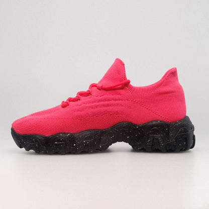 Clara | Orthopedic Comfort Nursing Shoes - Barbie Pink Black