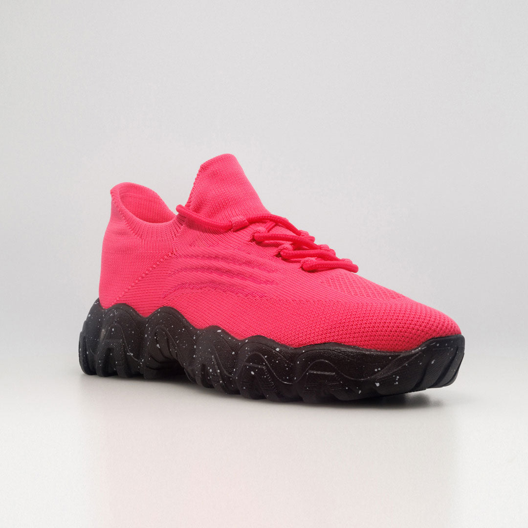 Clara | Orthopedic Comfort Nursing Shoes - Barbie Pink Black
