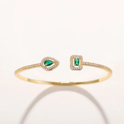 Emerald Glow Duet Bracelet