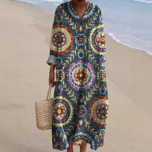 Soraya | Bohemian Dress with Ethnic Print