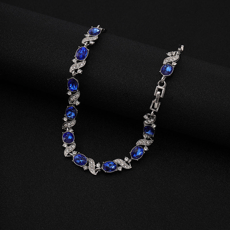 Sapphire Blue Crystal Bracelet