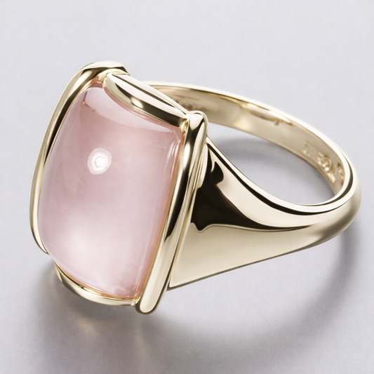 Vintage Pink Square Ring