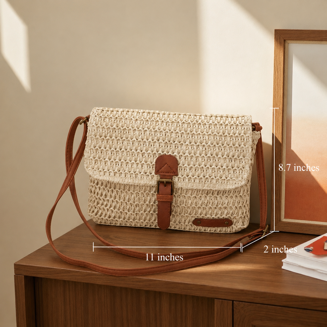 Livia | Woven Crossbody Bag