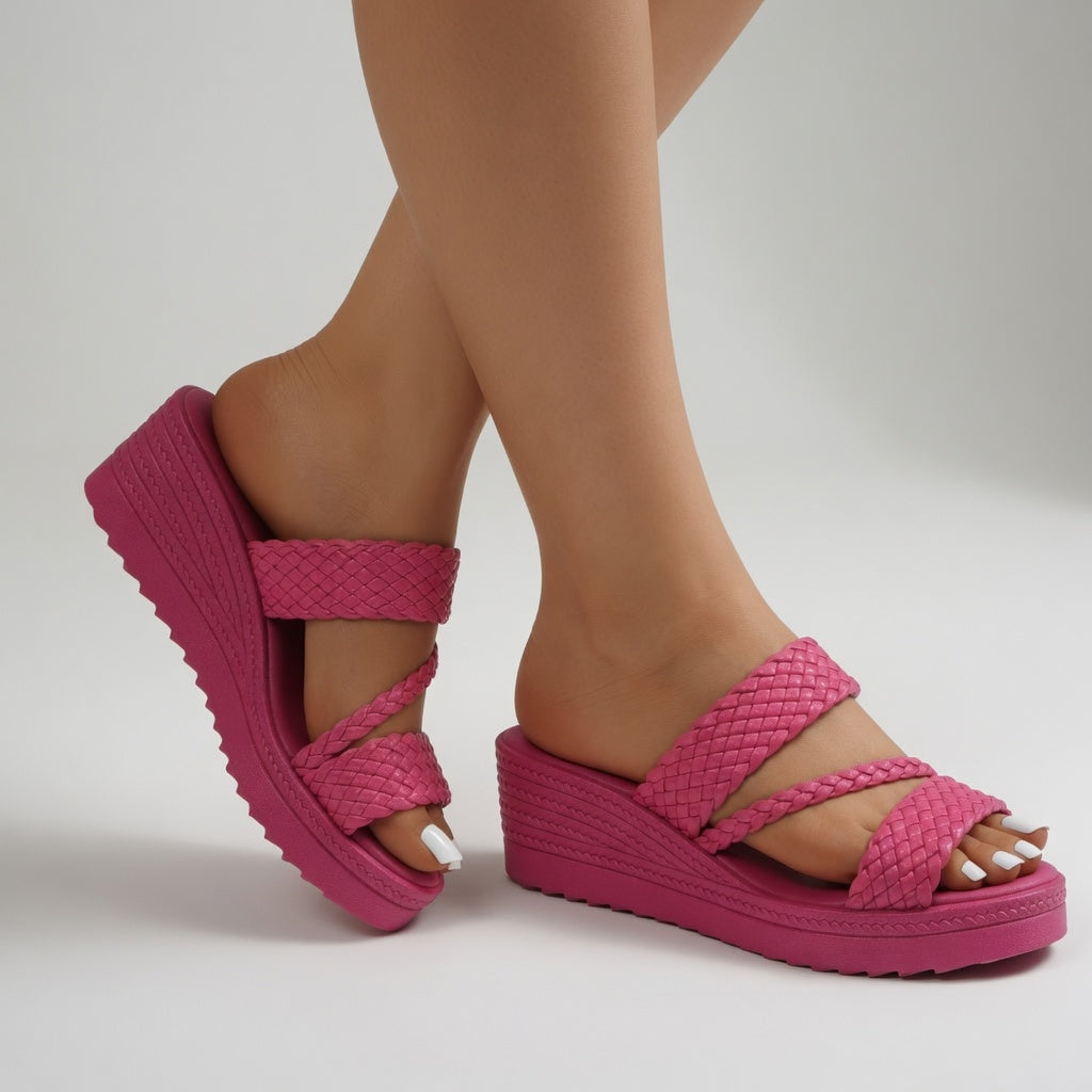 Savannah | Colorful Wedge Mules