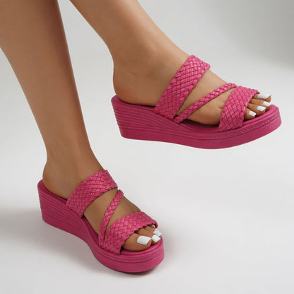 Savannah | Colorful Wedge Mules