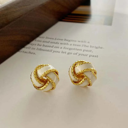 Crimson Knot Earrings