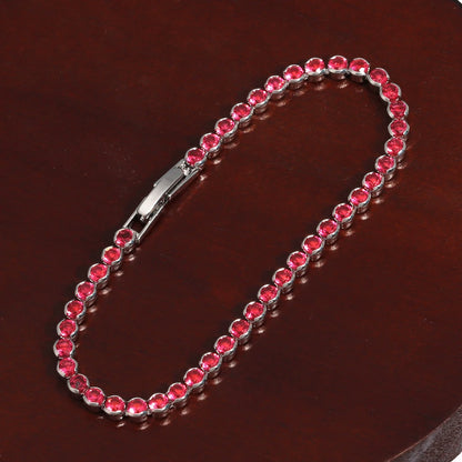 Rose Crimson Tennis Bracelet