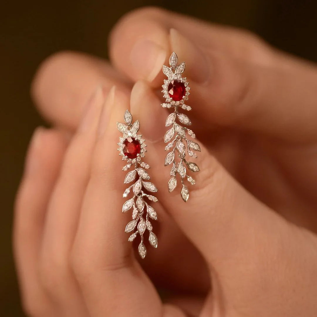 Crimson Vine Earrings