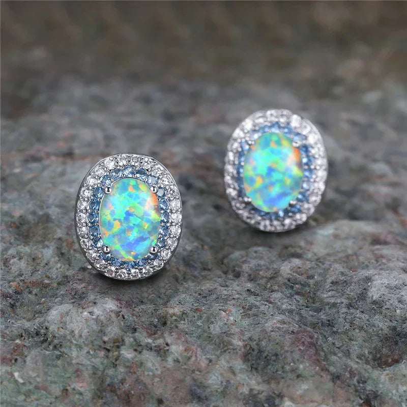 Turquoise Stone Studs