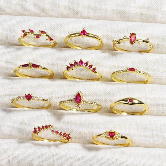 Crimson Moments Ring Collection