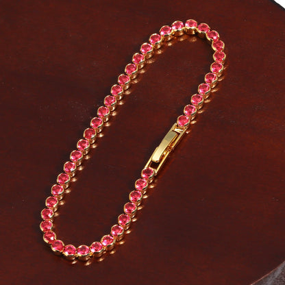 Rose Crimson Tennis Bracelet