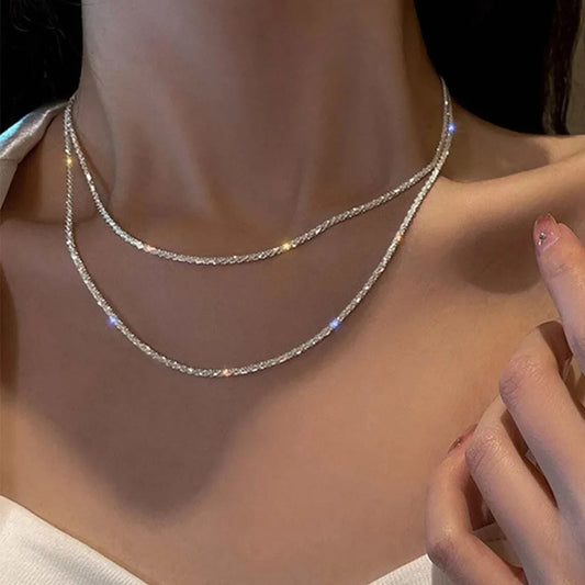 Layered Crystal Necklace