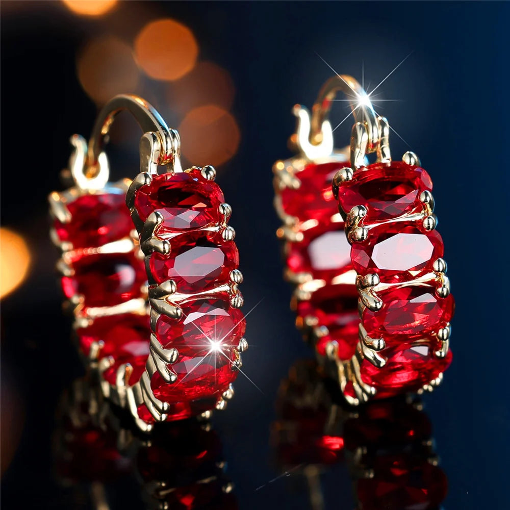 Crimson Halo Hoops