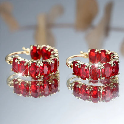 Crimson Halo Hoops