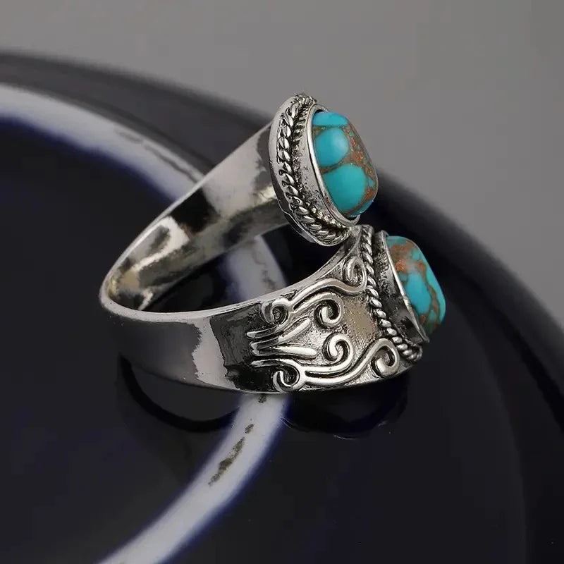 Turquoise Cross Ring