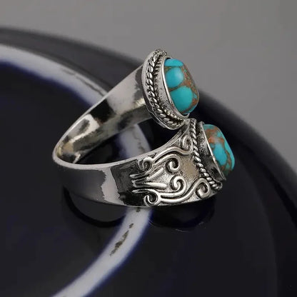 Turquoise Cross Ring