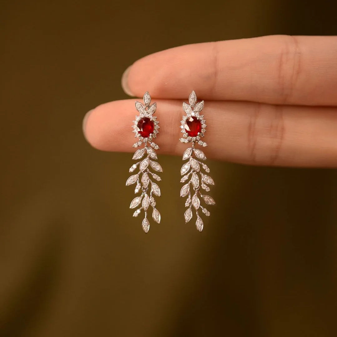 Crimson Vine Earrings