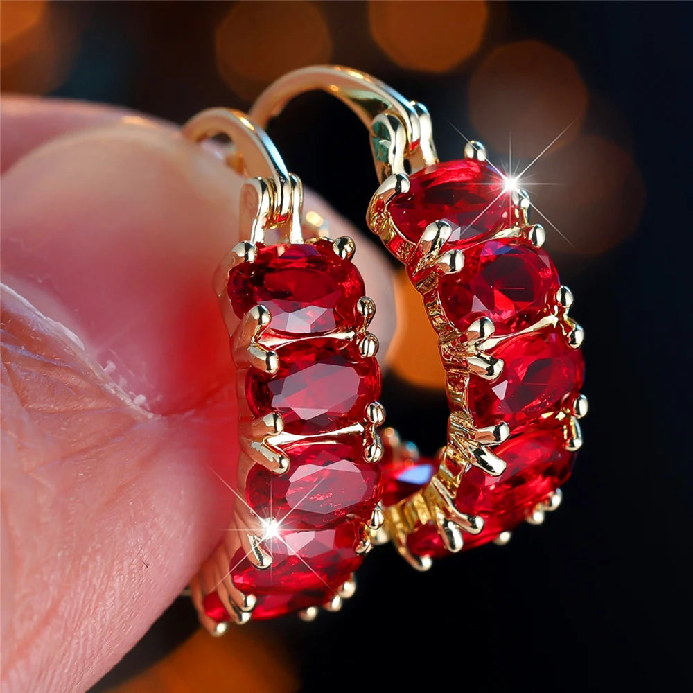 Crimson Halo Hoops