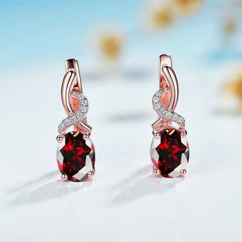 Crimson Oval Hoops