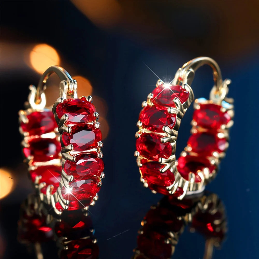 Crimson Halo Hoops