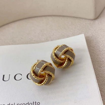 Crimson Knot Earrings