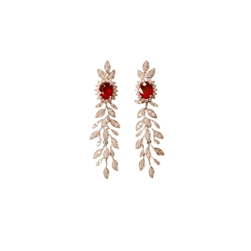 Crimson Vine Earrings
