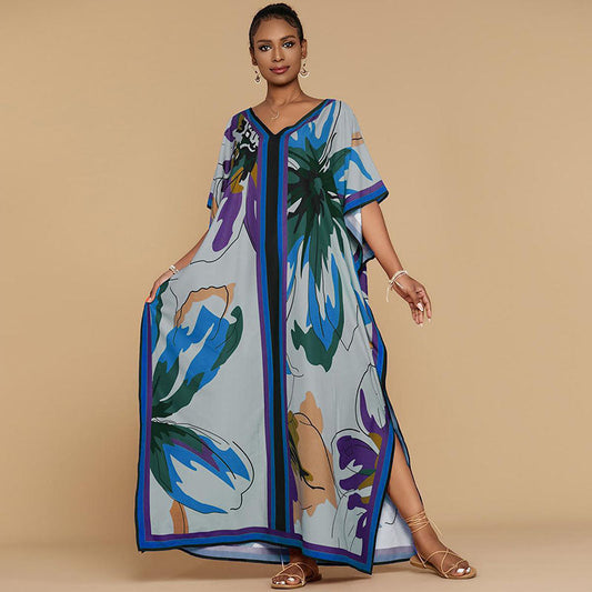 Marisol | Printed Beach Cover-Up Maxi Dress