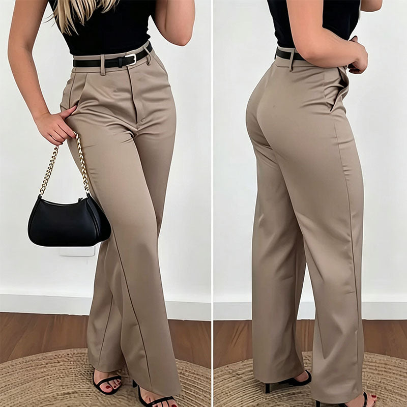 Vivienne | High-Waisted Straight-Leg Trousers
