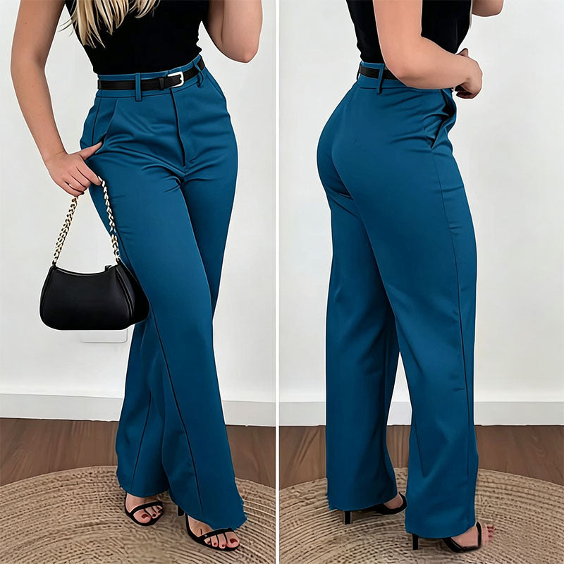 Vivienne | High-Waisted Straight-Leg Trousers