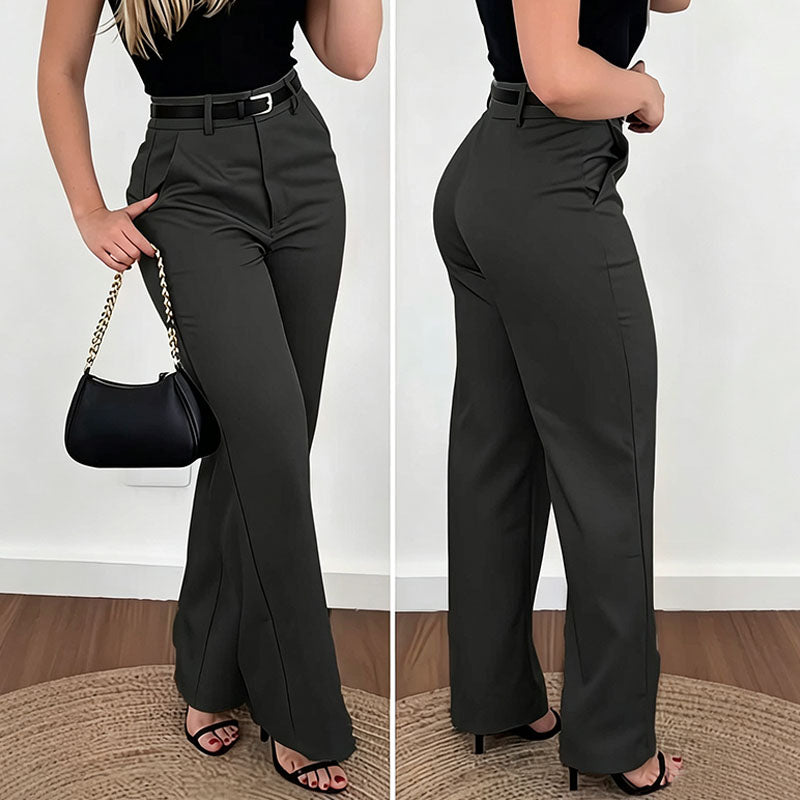 Vivienne | High-Waisted Straight-Leg Trousers