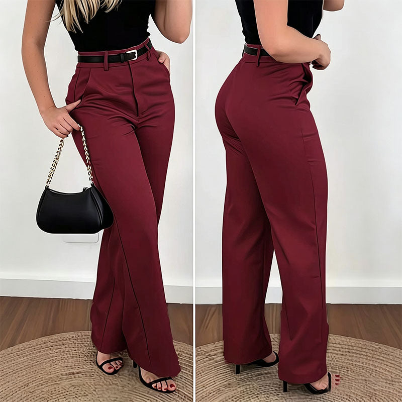 Vivienne | High-Waisted Straight-Leg Trousers