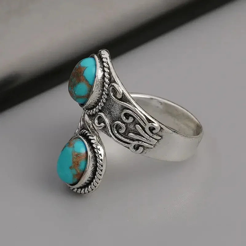 Turquoise Cross Ring