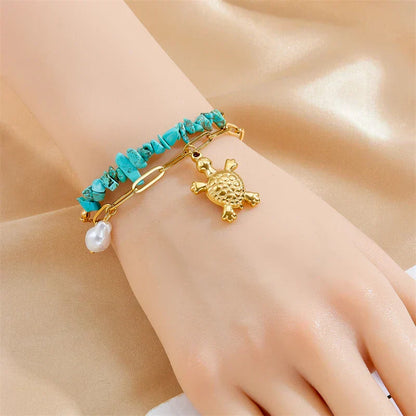 Turquoise Turtle Bracelet