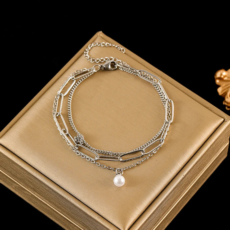 Vintage Pearl Balance Bracelet