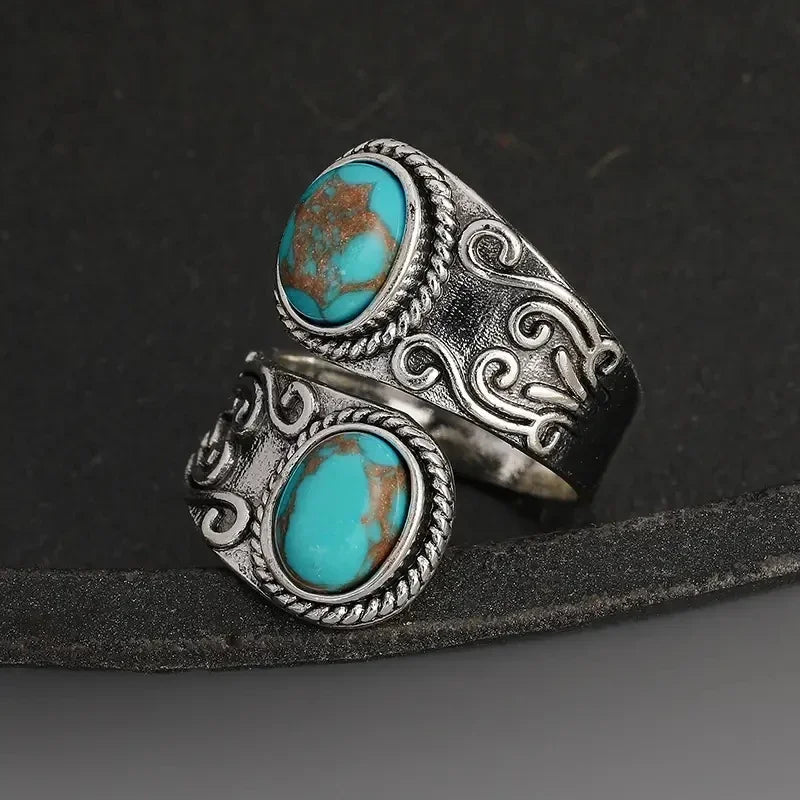Turquoise Cross Ring