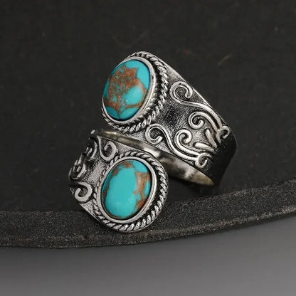 Turquoise Cross Ring