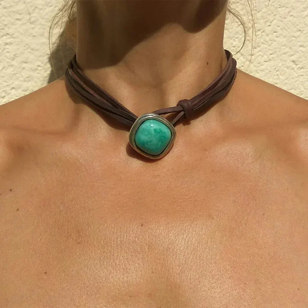 Turquoise Pendant Necklace