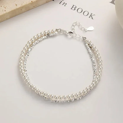 Vintage Pearl Duet Bracelet