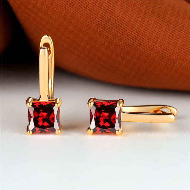 Crimson Glow Earrings