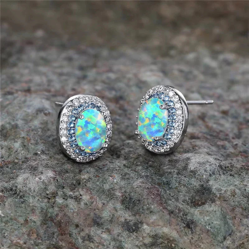 Turquoise Stone Studs