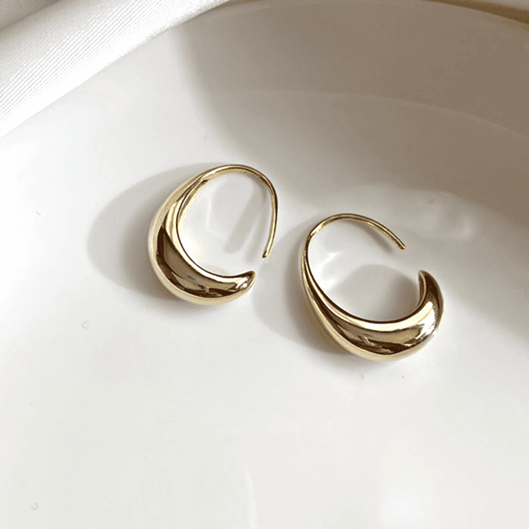 Oval Hoop Earrings