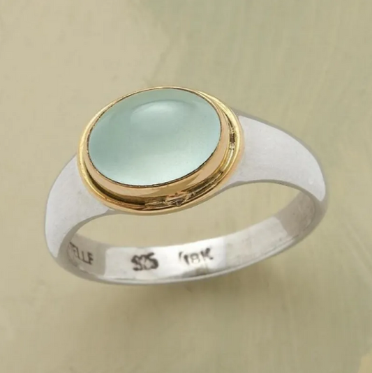 Green Diamond Ring