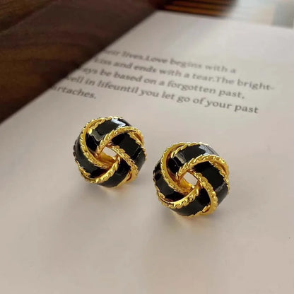 Crimson Knot Earrings