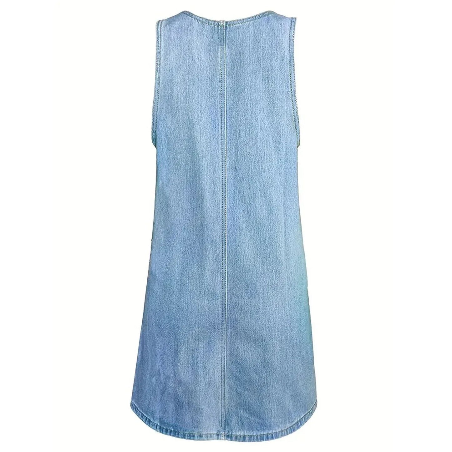 Violet| Relaxed Denim-Look Dress